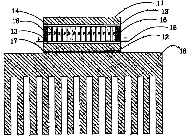 Semiconductor refrigerating device