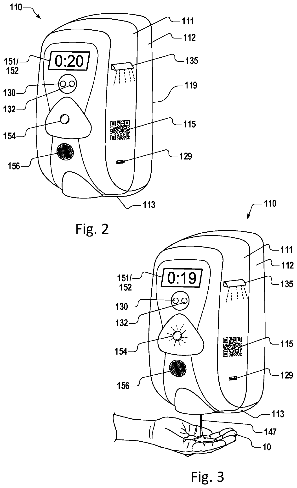 Hand sanitizing compliance system