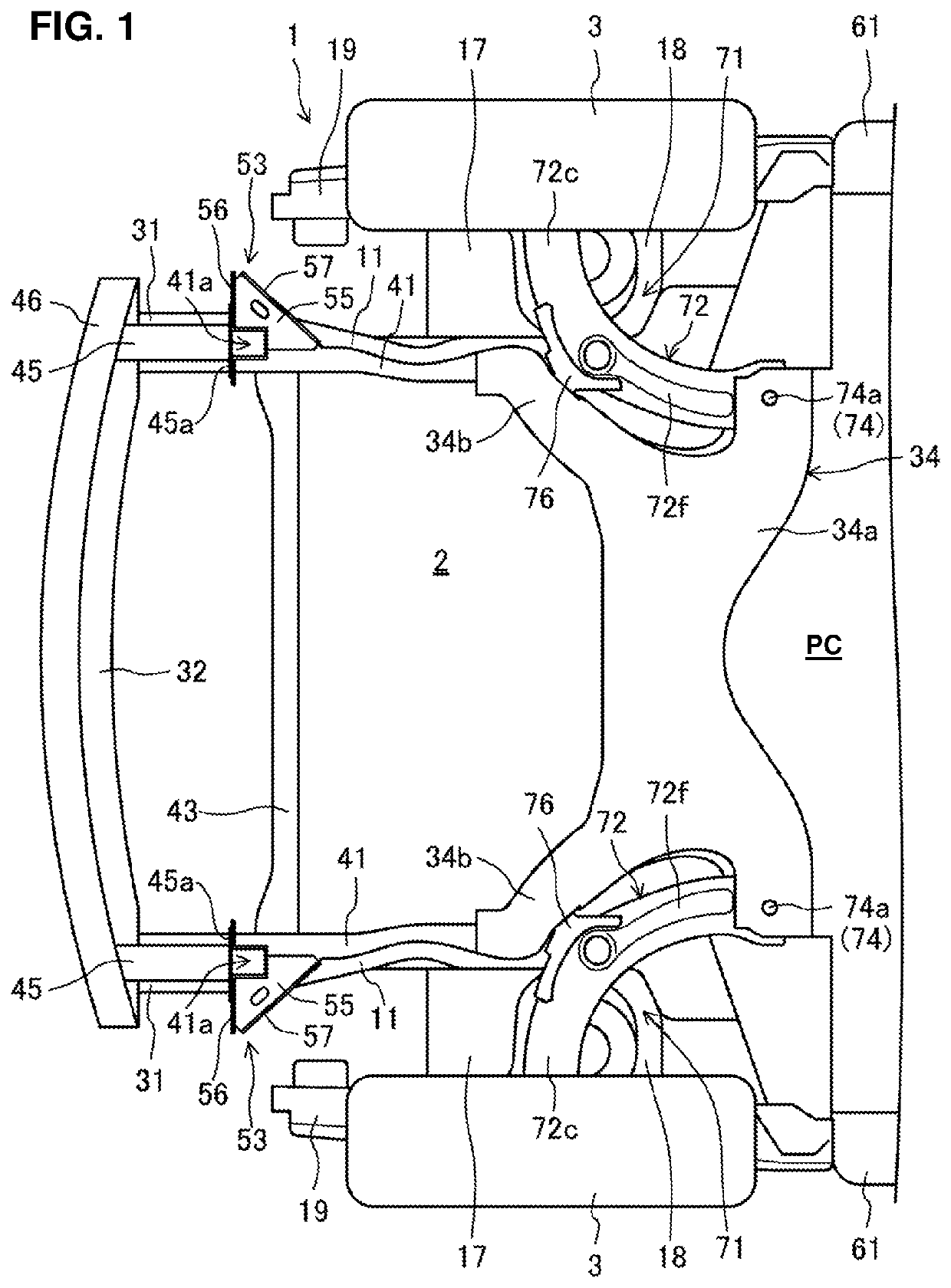 Vehicle and suspension arm