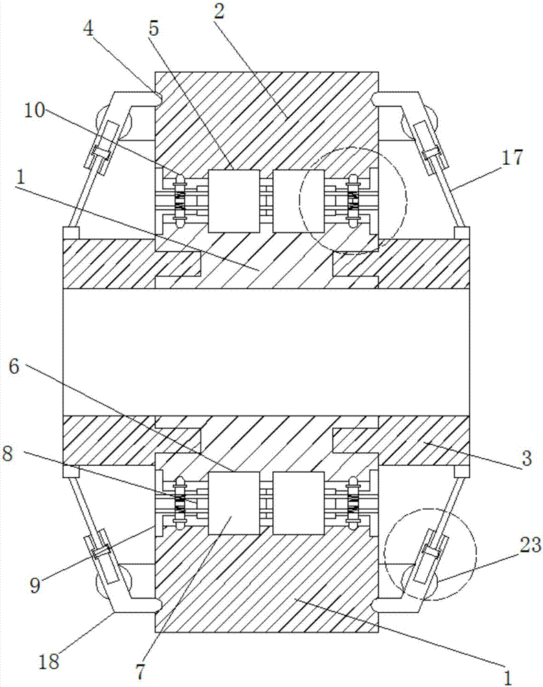 Plastic bearing with good anti-seismic property