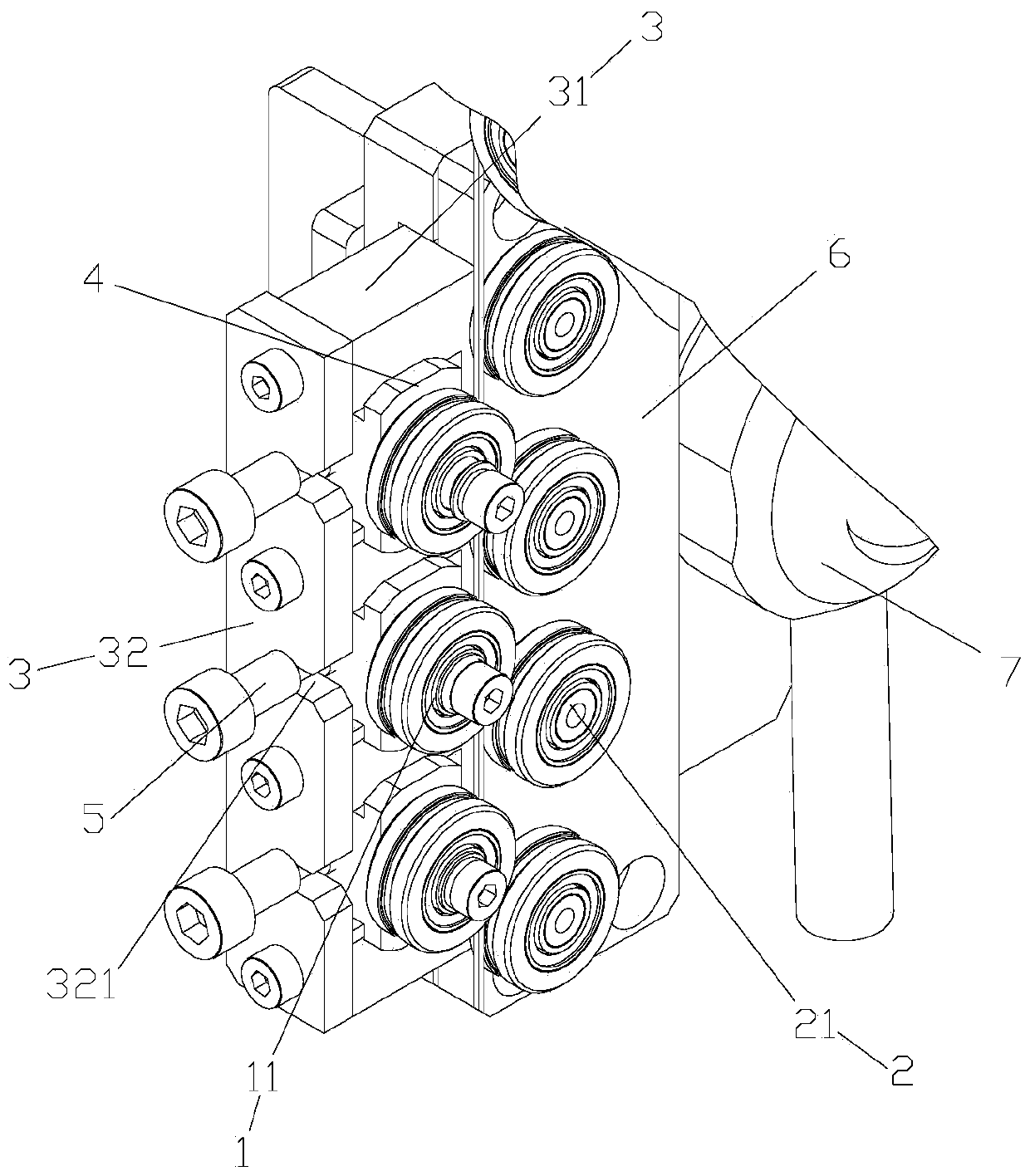 Straightening mechanism and straightening equipment with same