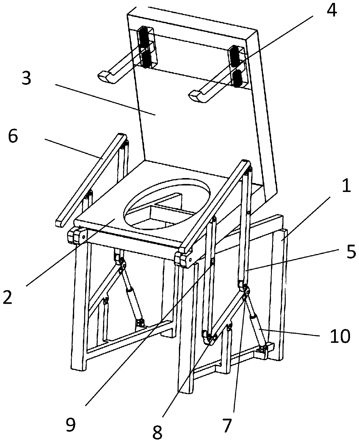 Auxiliary support chair device