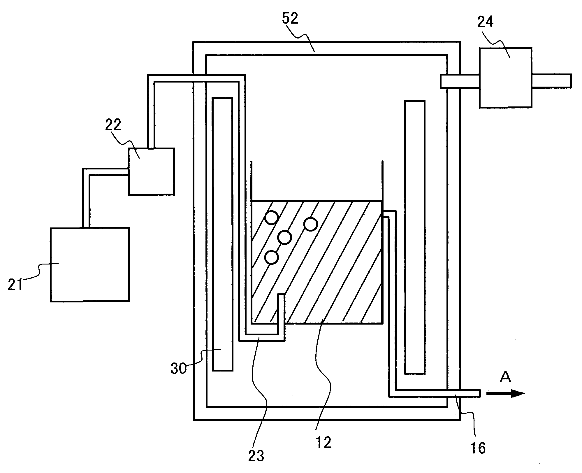 Method for producing III group element nitride crystal, production apparatus for use therein, and semiconductor element produced thereby