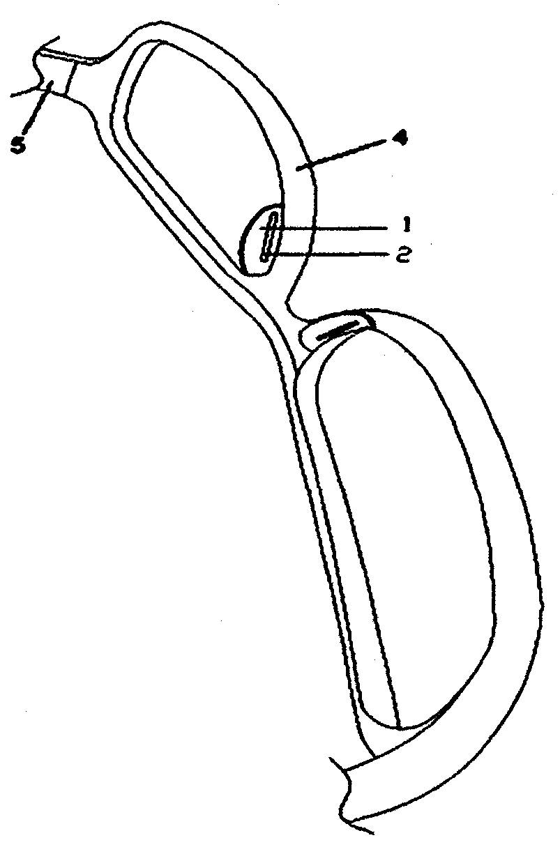 Production method for glasses with secondary-injected nose support and structure of glasses