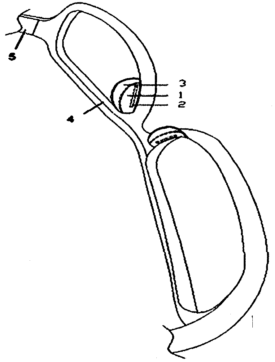 Production method for glasses with secondary-injected nose support and structure of glasses