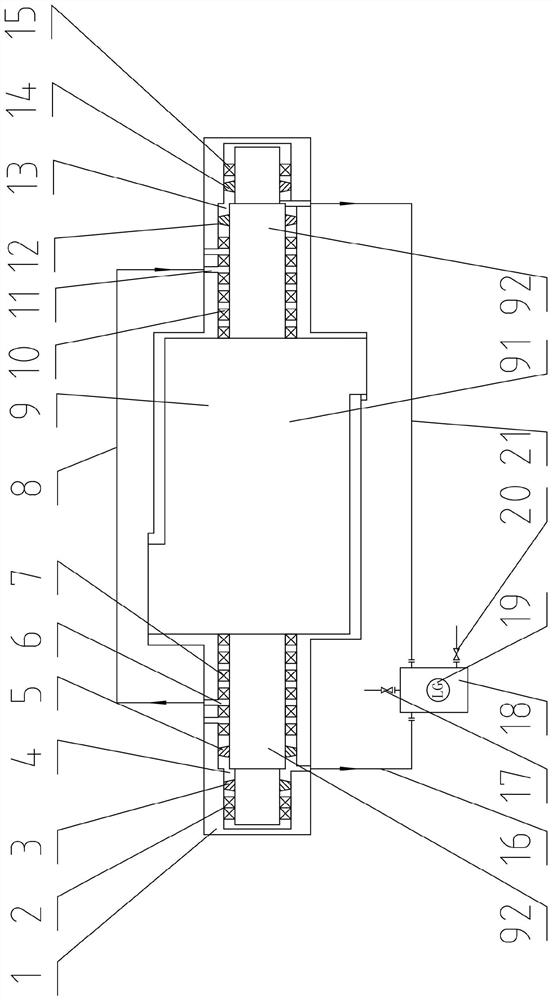A shaft seal structure of a screw steam compressor and its monitoring system