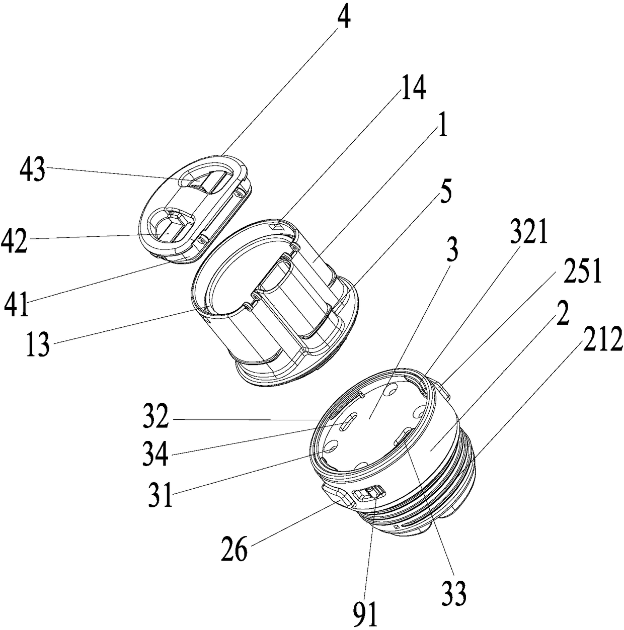 Water discharging structure of heat preservation container and heat preservation container