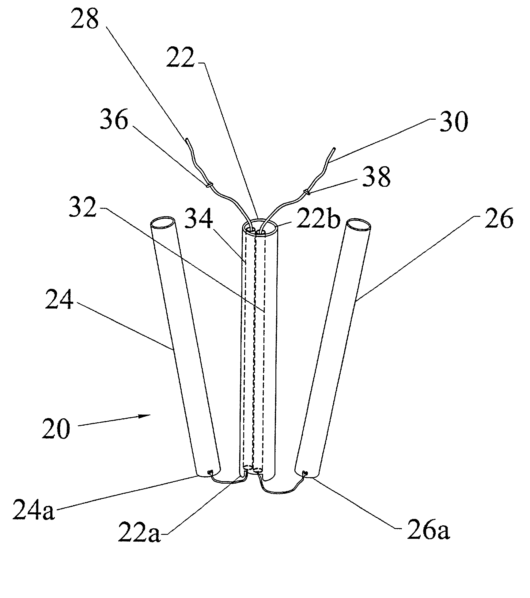 Multiportal device with linked cannulae and method for percutaneous surgery
