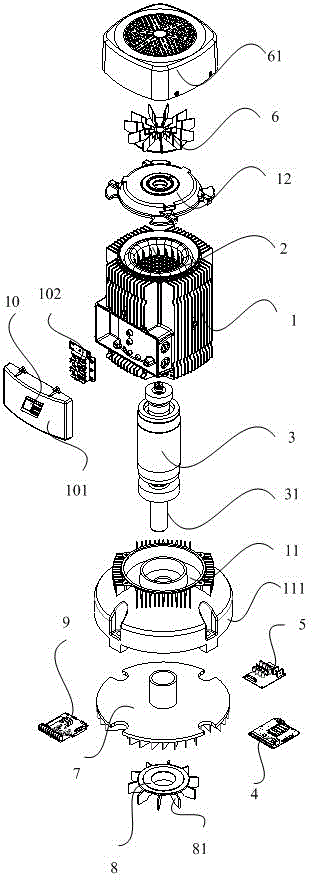 Intelligent variable-frequency motor and water supply system