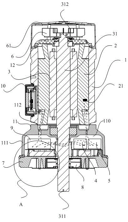 Intelligent variable-frequency motor and water supply system