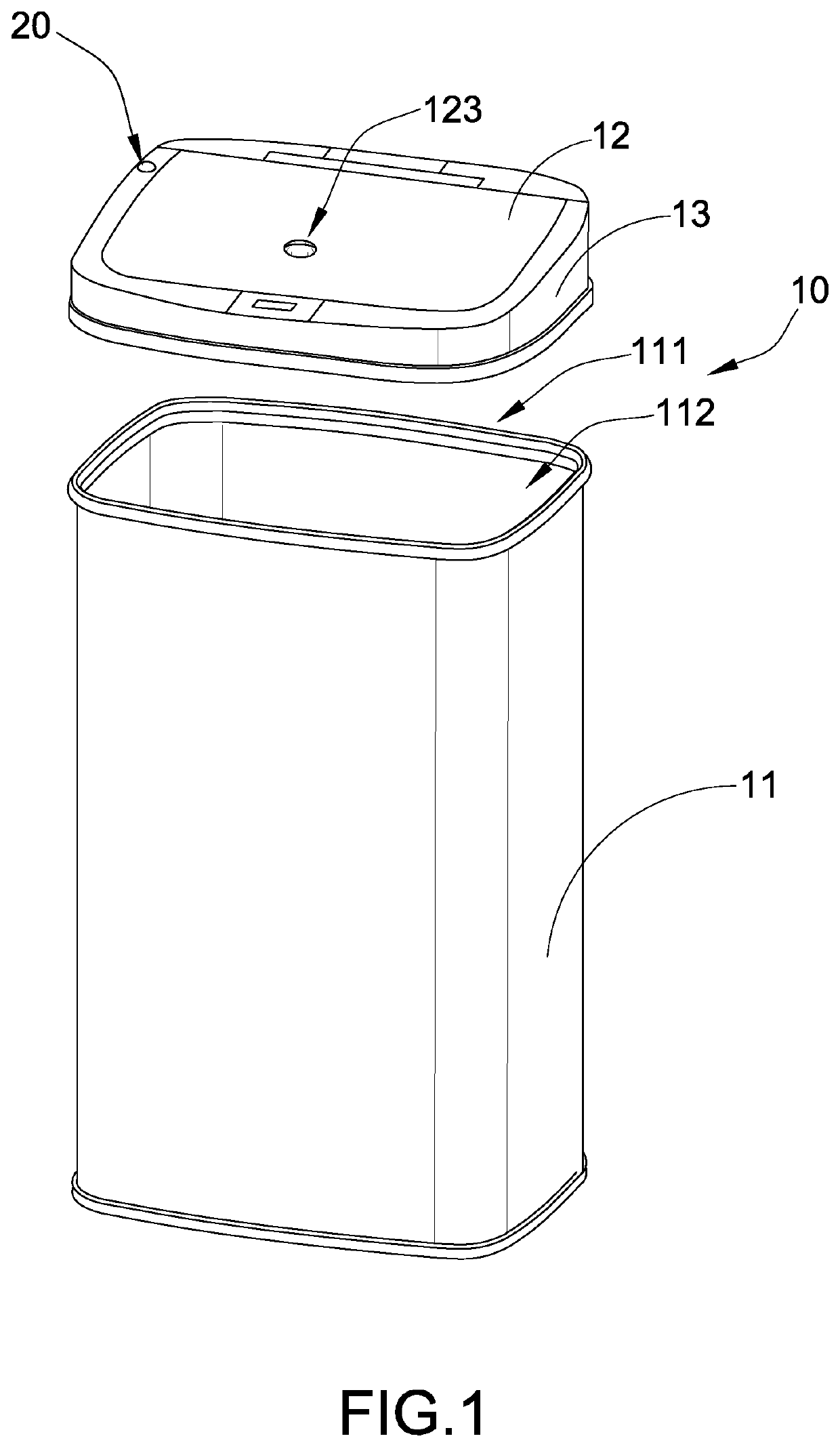 Artificial Intelligent Trash Container with Sanitary and Health Control Arrangement