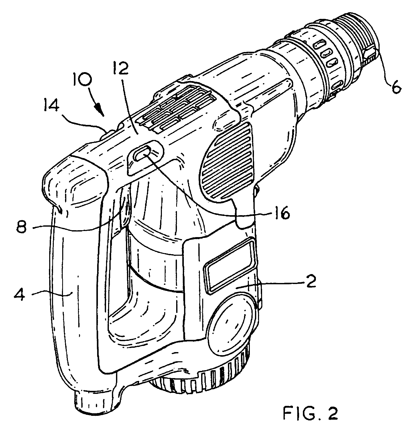 Hammer drill with mode lock on