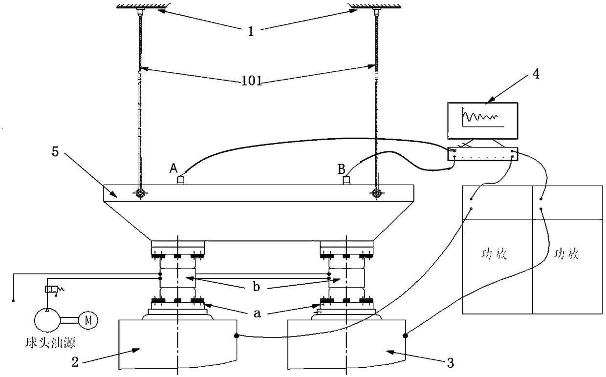 Linear-angular compound vibration test method, device and system