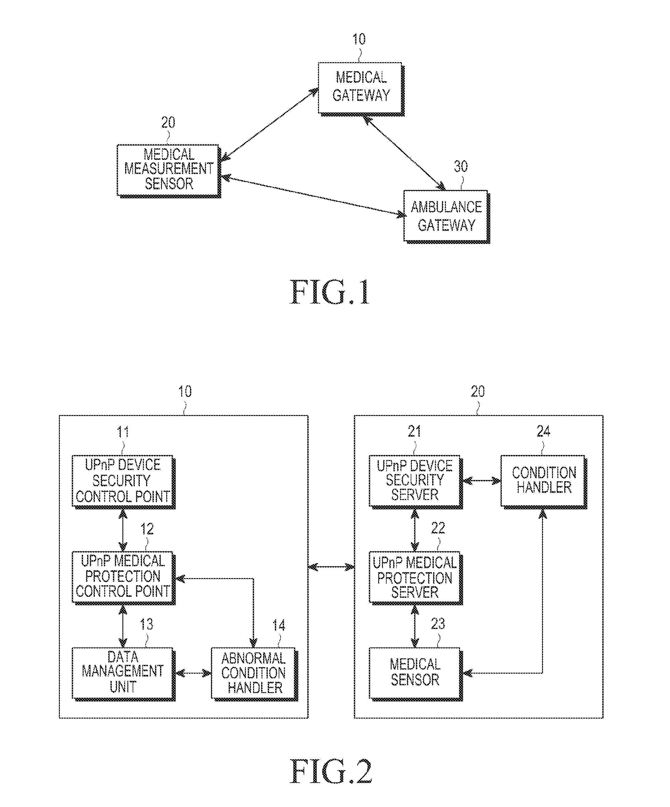 Apparatus and method of providing medical data based on a handover of a medical sensor