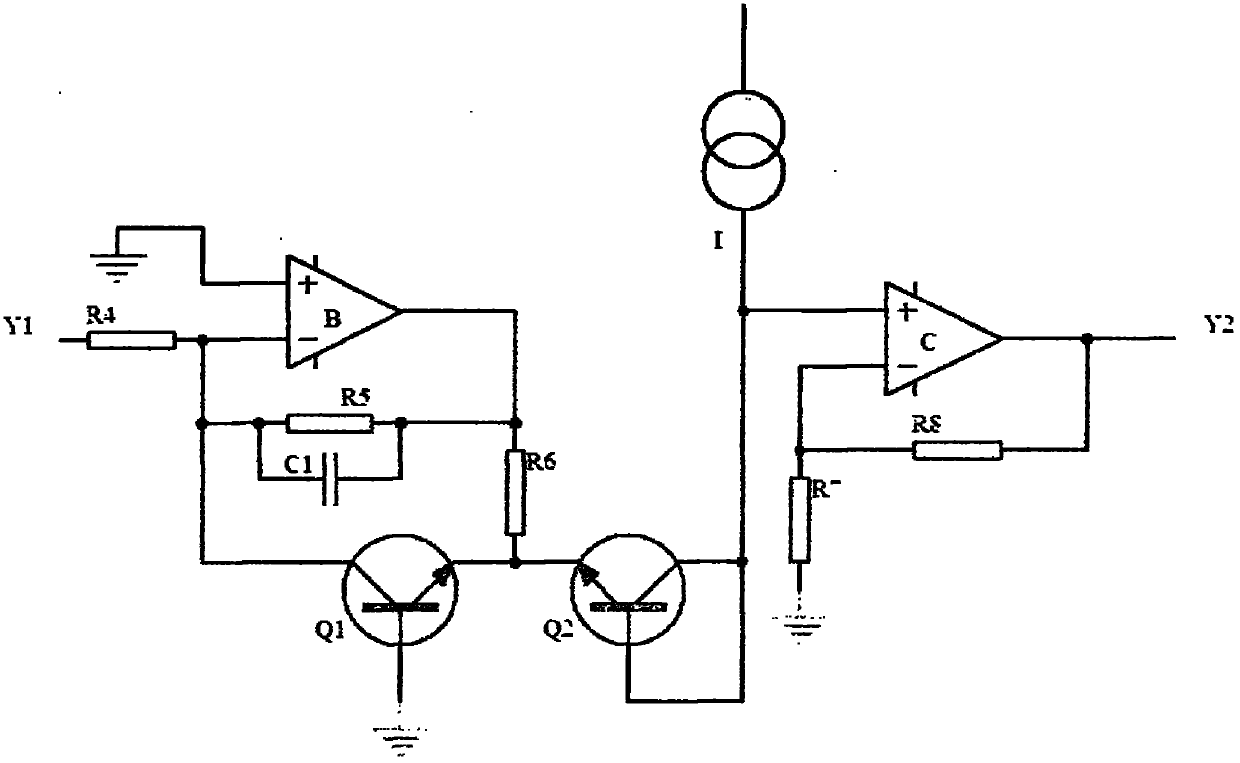 Nonlinear compensation amplifier for magnetic powder brake-clutches