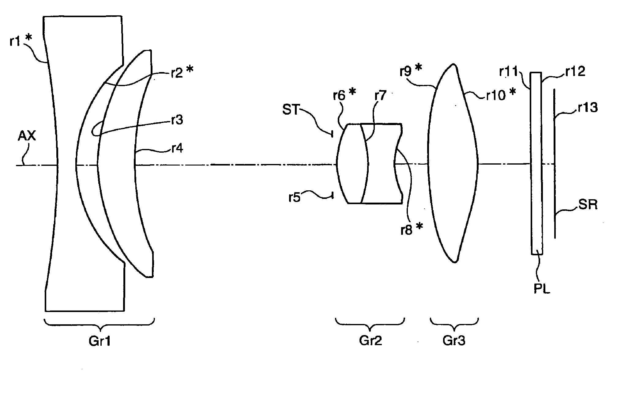 Variable magnification optical system, image taking lens device and digital apparatus