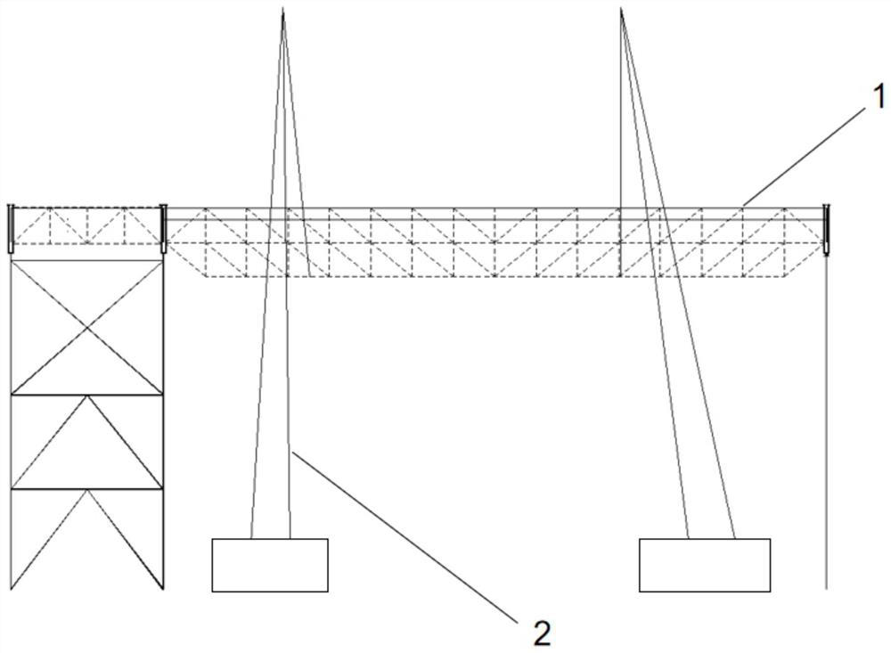 Large-span vestibule truss integral transportation method