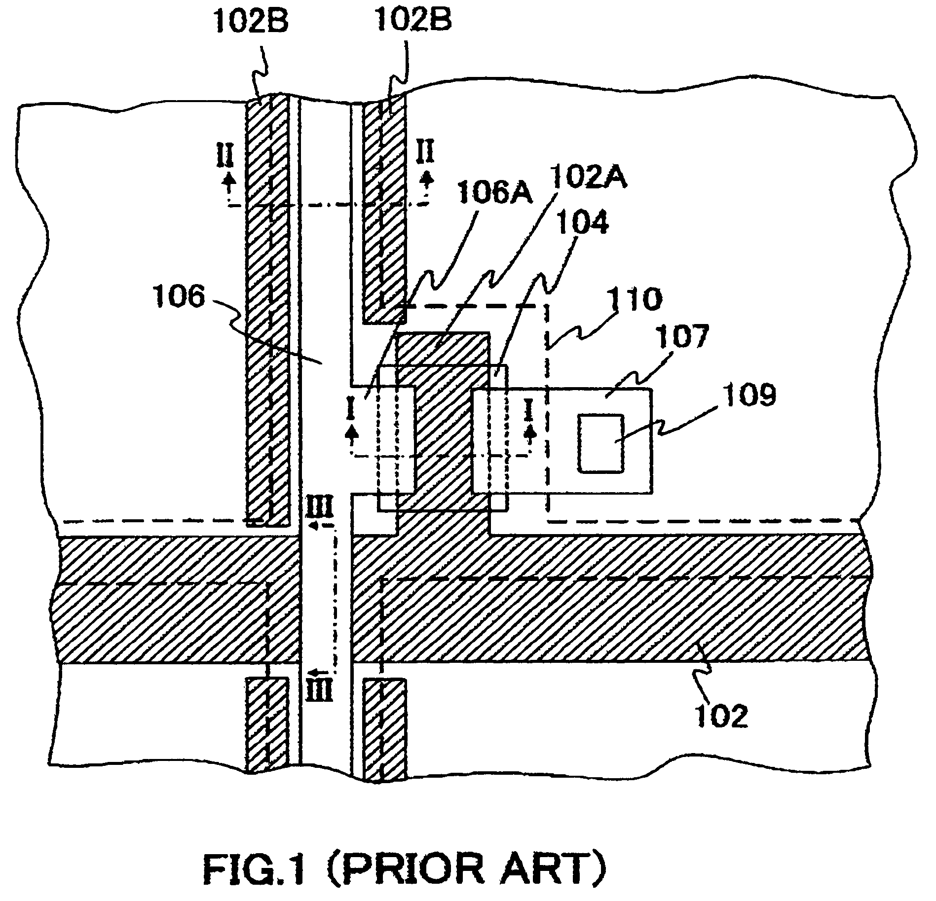 LCD device and method including a plastic substrate with metal layer containing copper surrounded by barrier metal film embedded in a groove within the plastic substrate