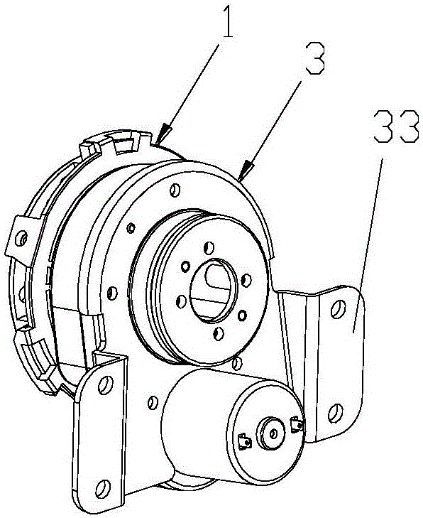 Vehicle-mounted display screen rotator transmission device