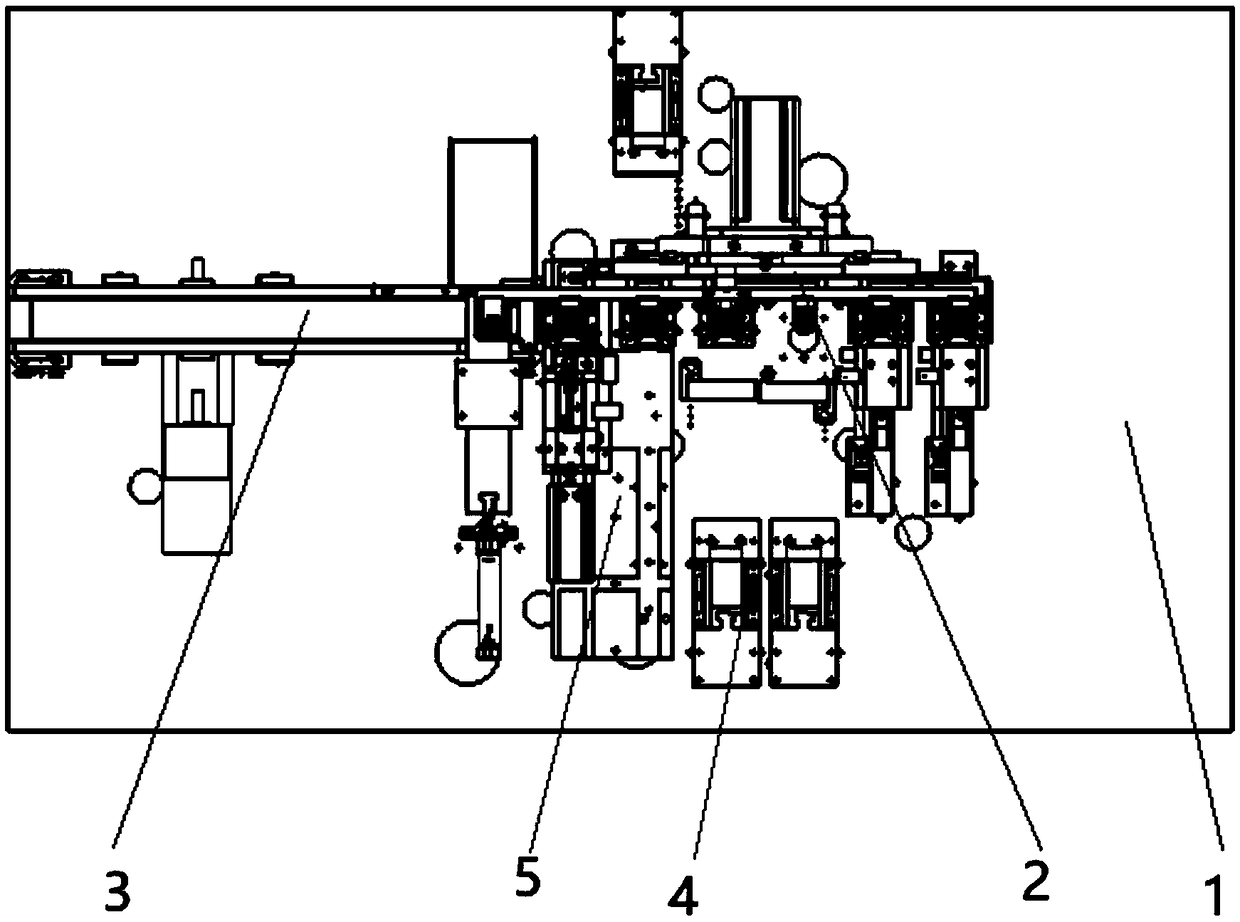 Moving transmission device of electronic connector testing packaging machine