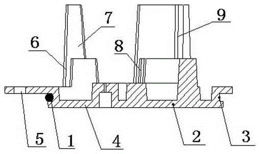 Drive circuit mounting structure of full sealed lamp