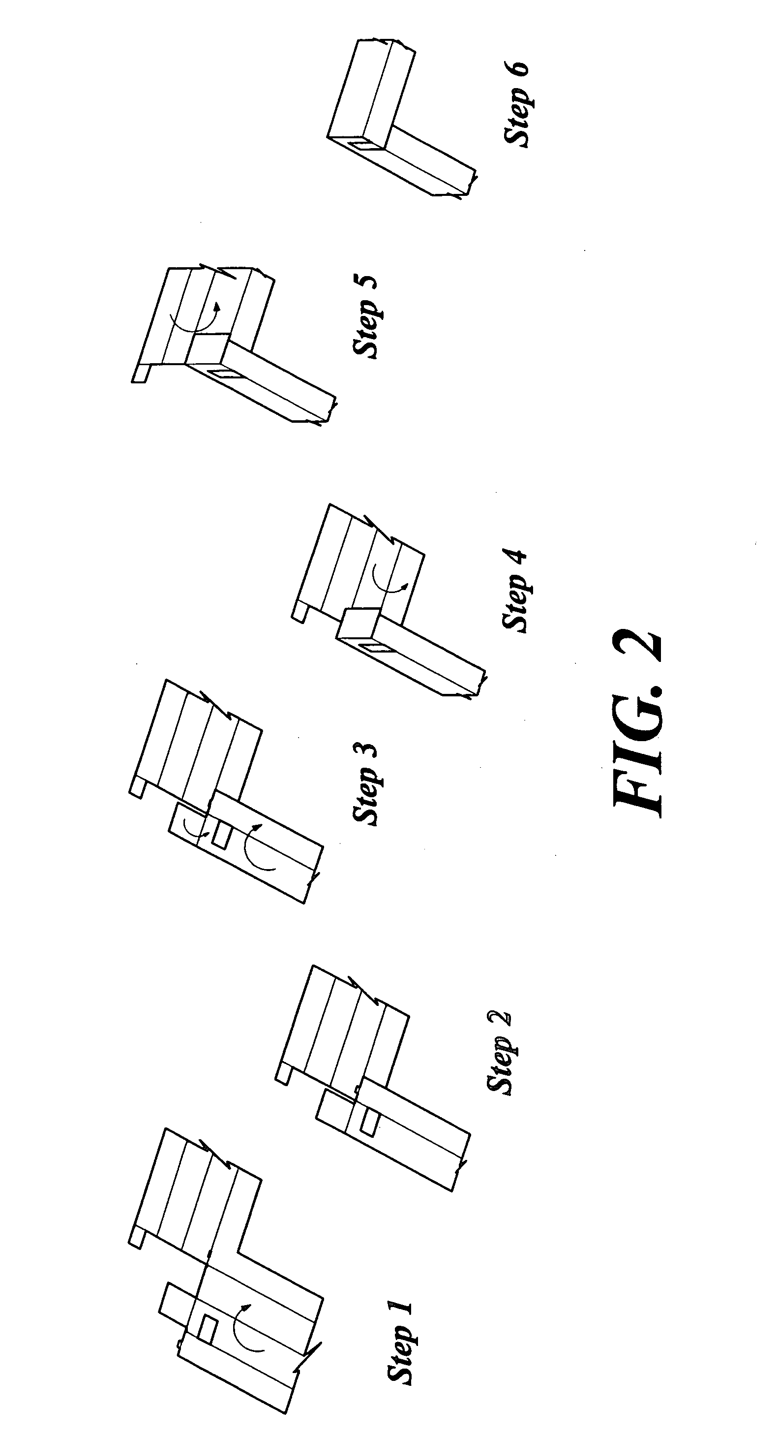 Planar filter frame with corner latch and method of folding