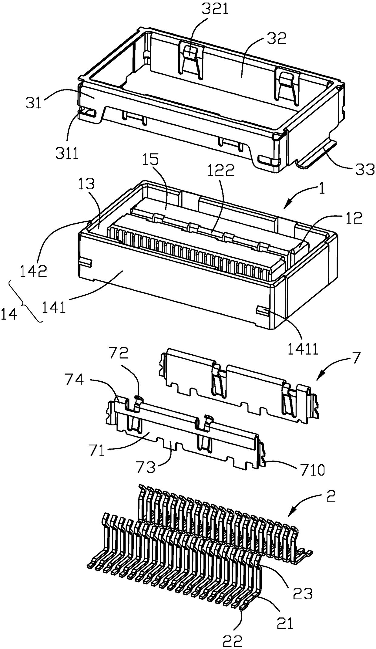 Electrical connector and combination thereof