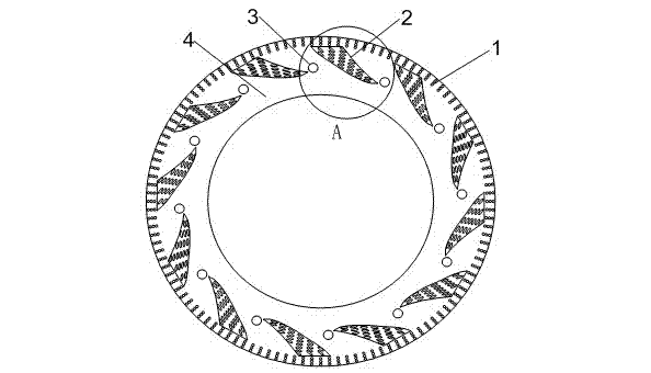 Negative pressure groove end face mechanical seal structure