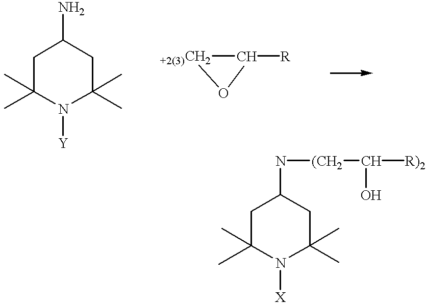 Blocked polyisocyanates with built-in hals stabilizer