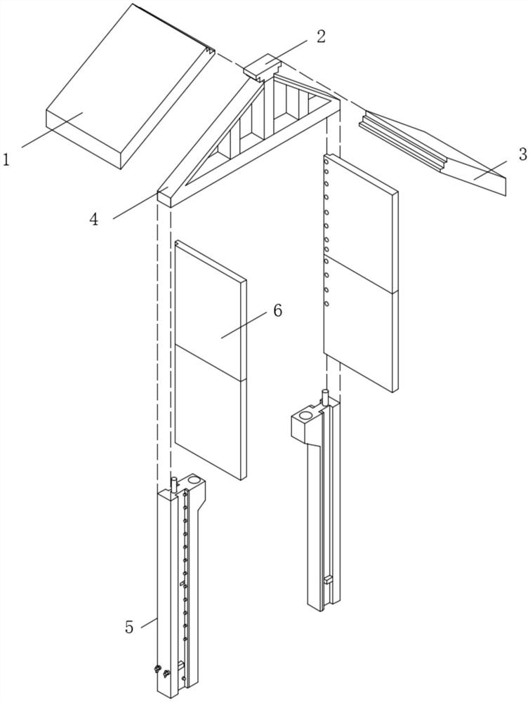 Fabricated connecting system of prefabricated lightweight concrete slab and steel structure