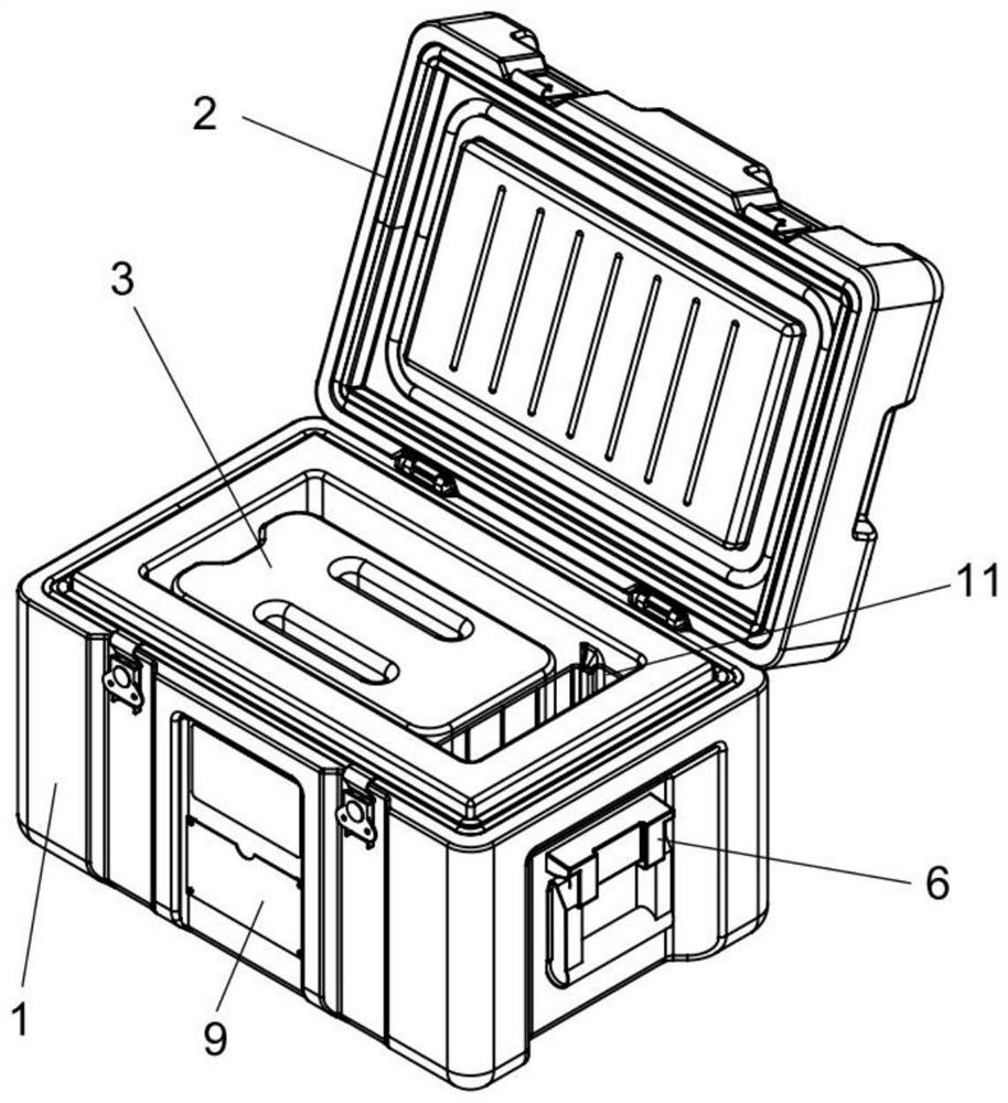 Heat-preservation transport case for liquid medicine in alpine region