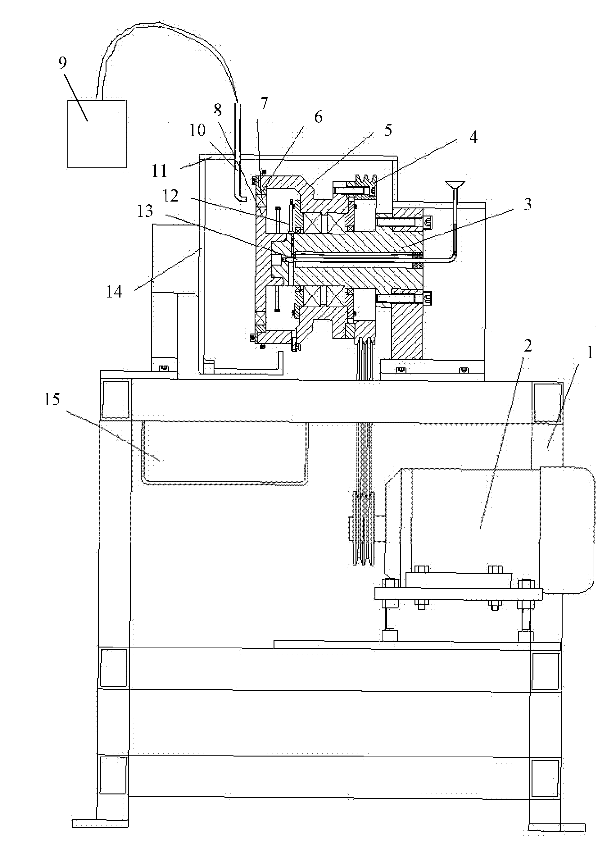 Shell-rotation tester for muddy water resistance of sealing ring and testing method thereof