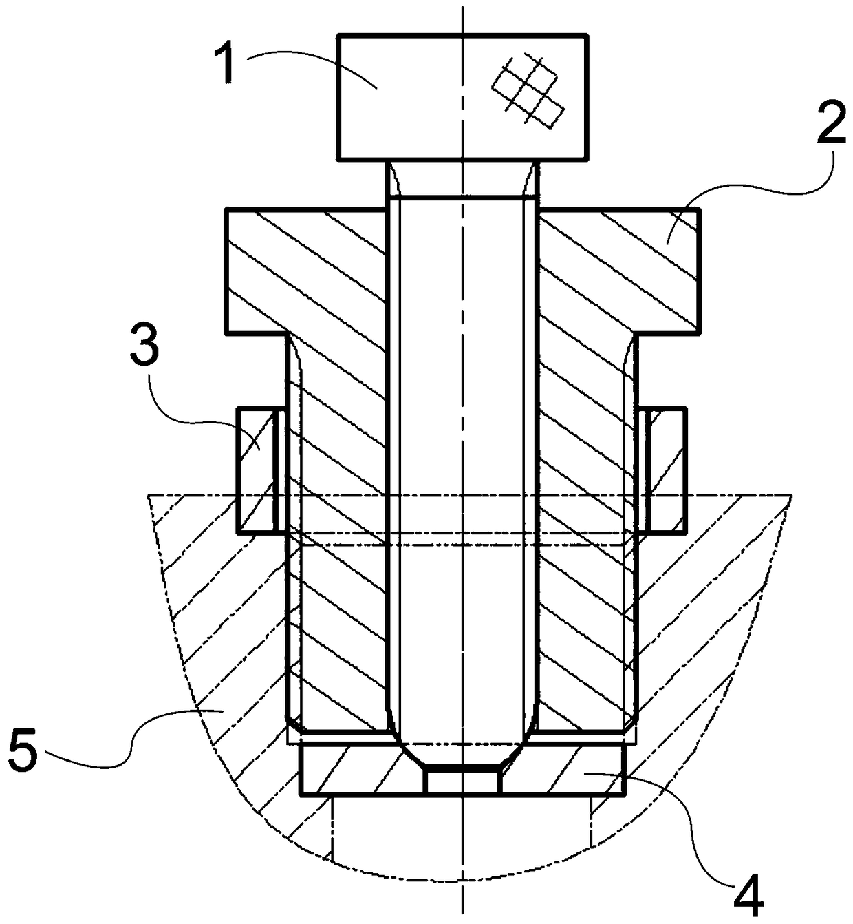 An internal thread verticality detection device and its use method