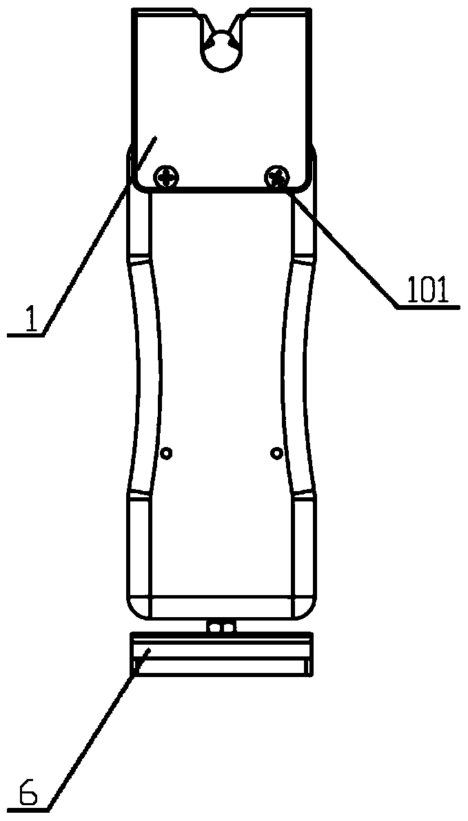 A pantograph pressure measuring device