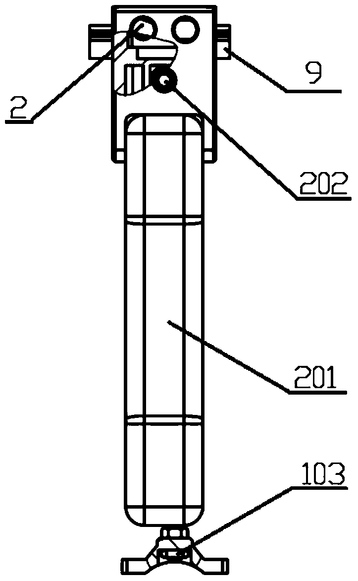 A pantograph pressure measuring device