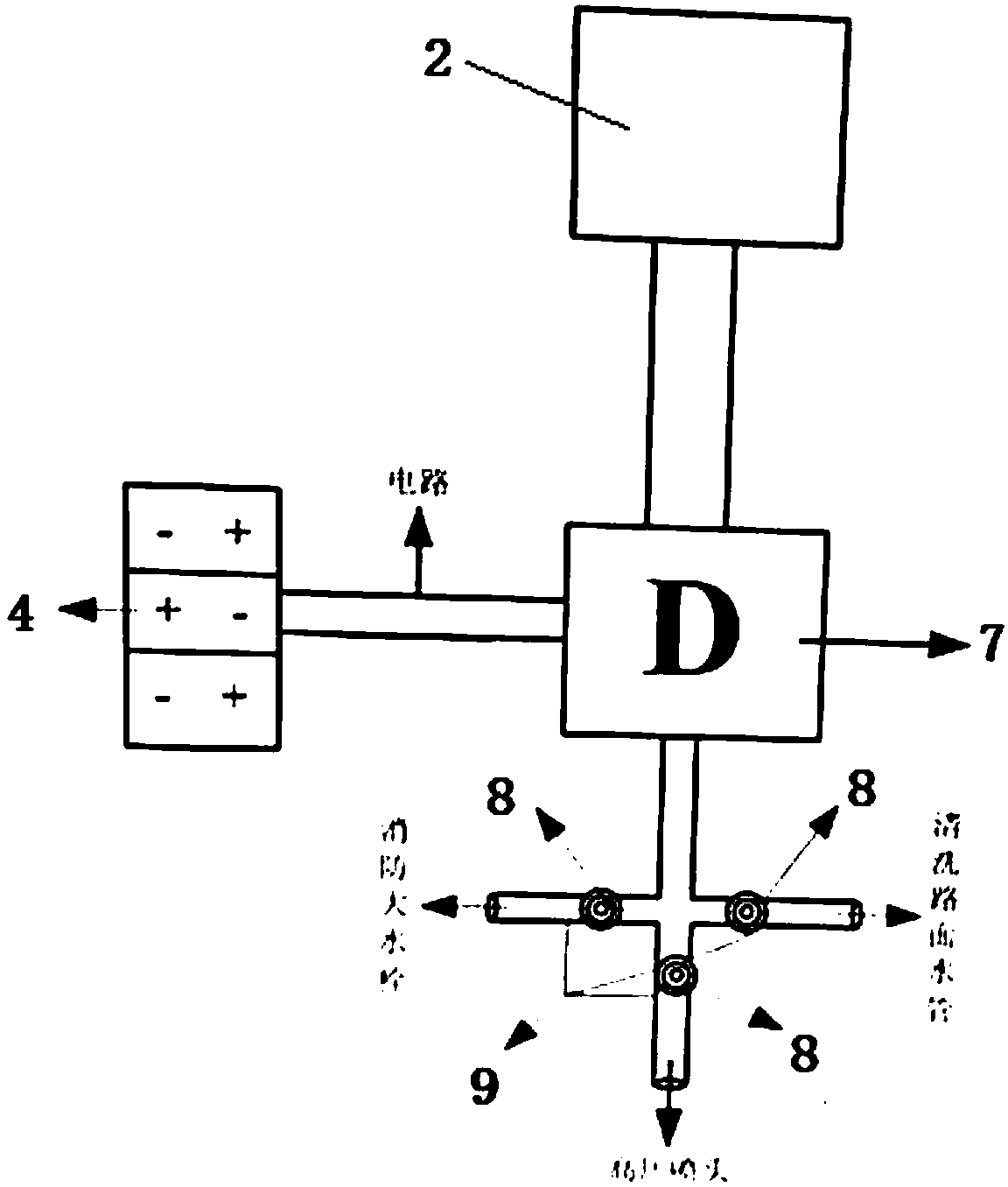 Electric type transformer cooling fin cleaning device