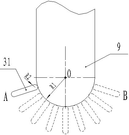 A trimming device and method for automatic detection and regulation of groove frosted contour