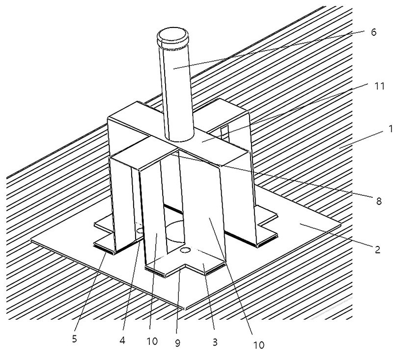 Veneer mounting structure