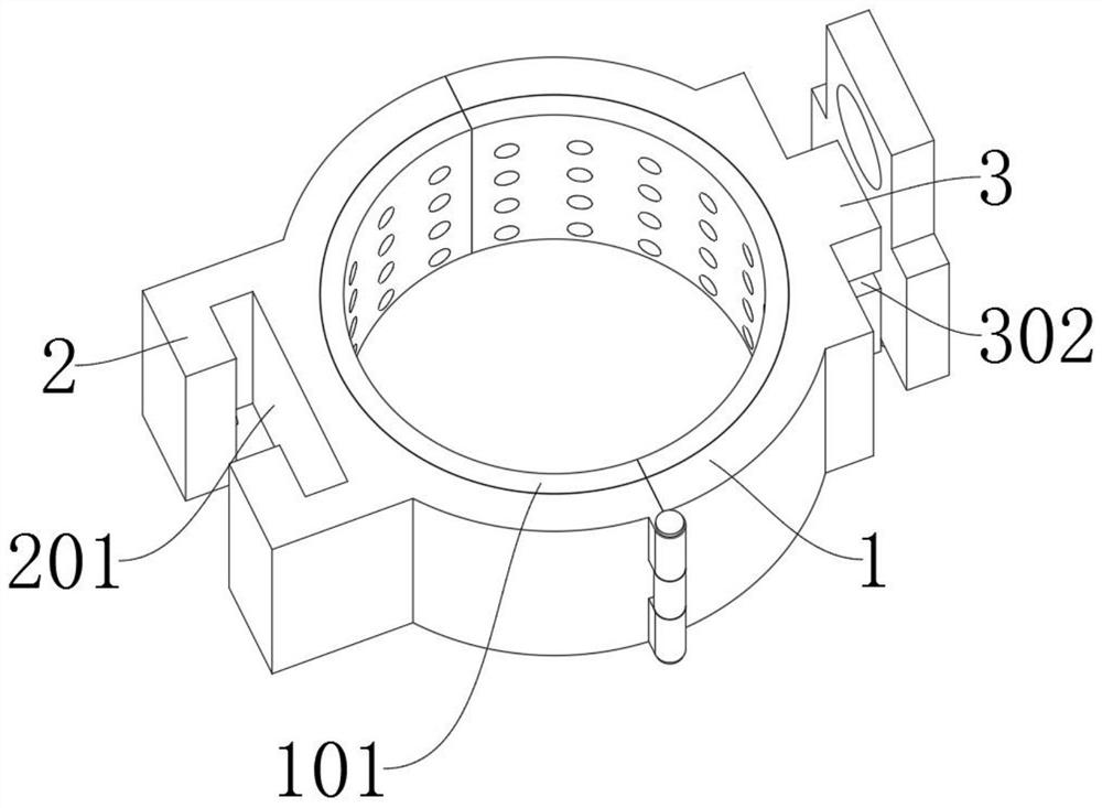 Novel cable hoop fixing device