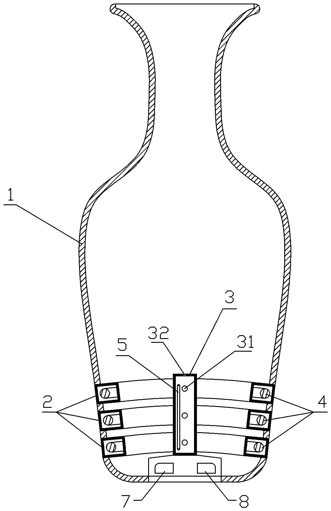 Intellectualized multifunctional ceramic vase