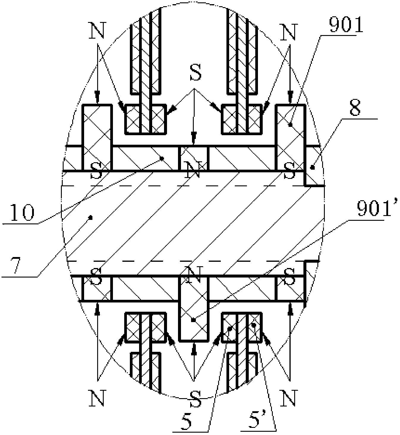 Electricity generation device for oil gas pipeline monitoring system