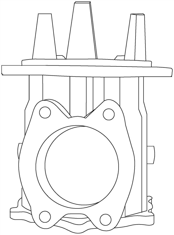 Self-sealing magnetic oil absorption filter aluminum die-casting blank shell and machining process thereof