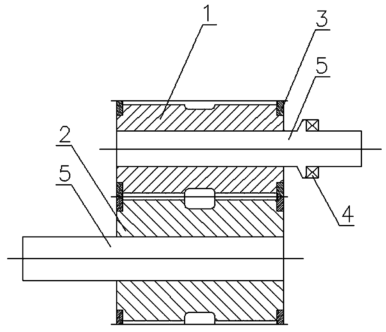 Gear structure having axial locating function