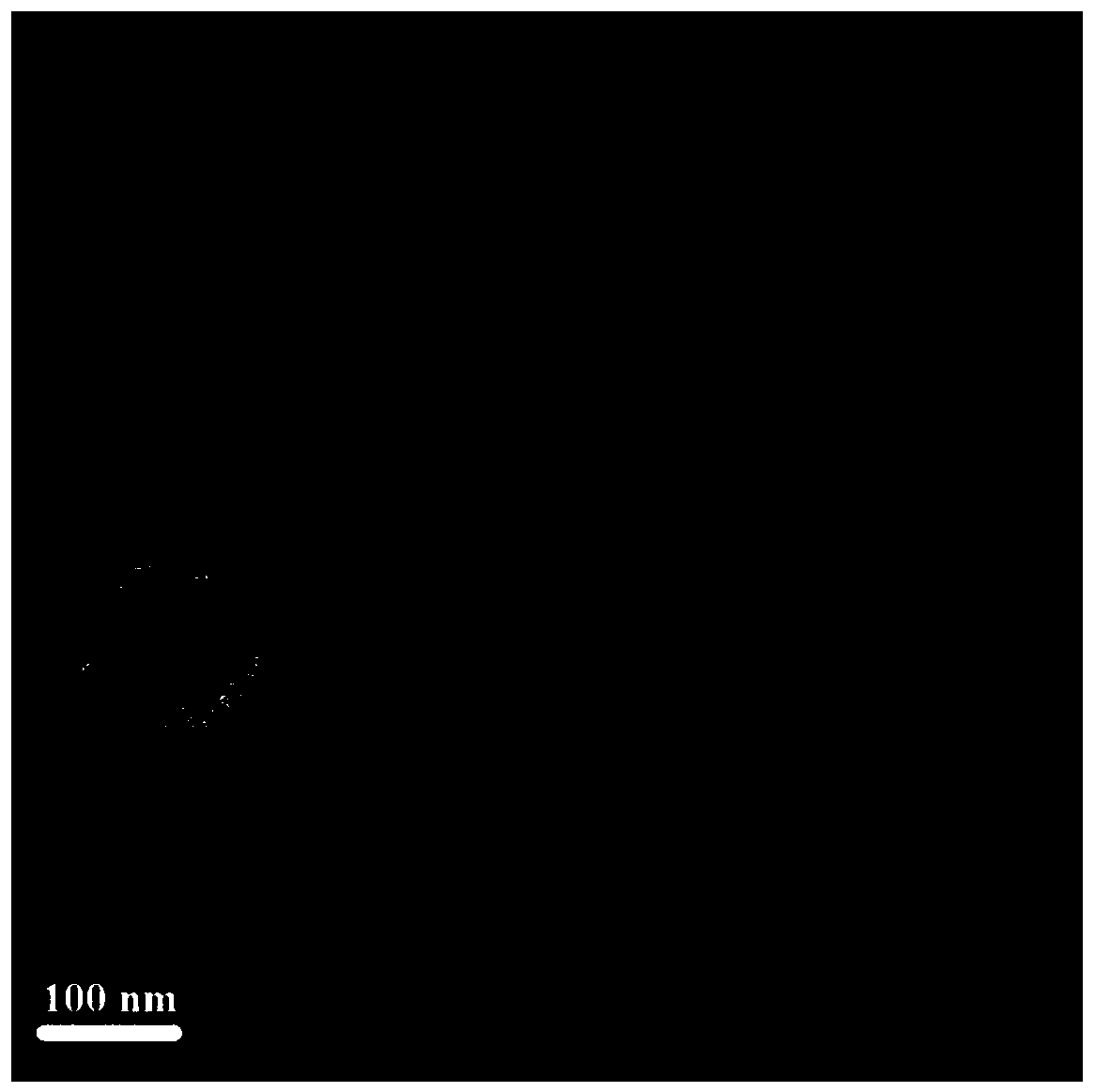 Molybdenum oxide nanosheet plugging hollow mesoporous silicon nano material, and preparation method and application thereof