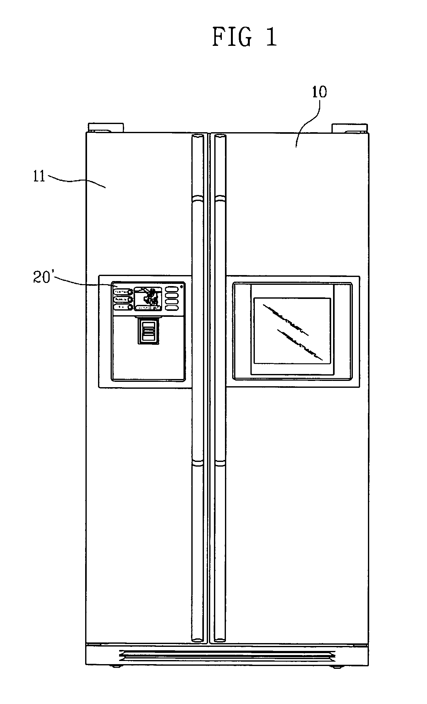 Button display apparatus of refrigerator