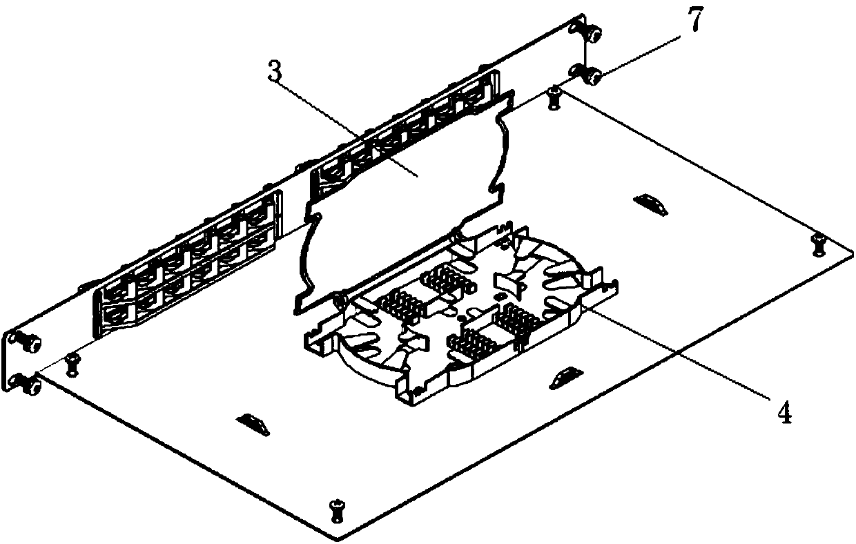 Simple method for transforming integrated distribution box into fiber distribution box