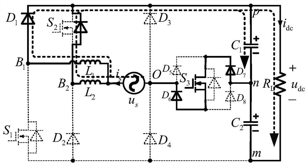 A Pseudo-Totem Pole Three-Level Rectifier with Single-phase Three-Switch Transistor