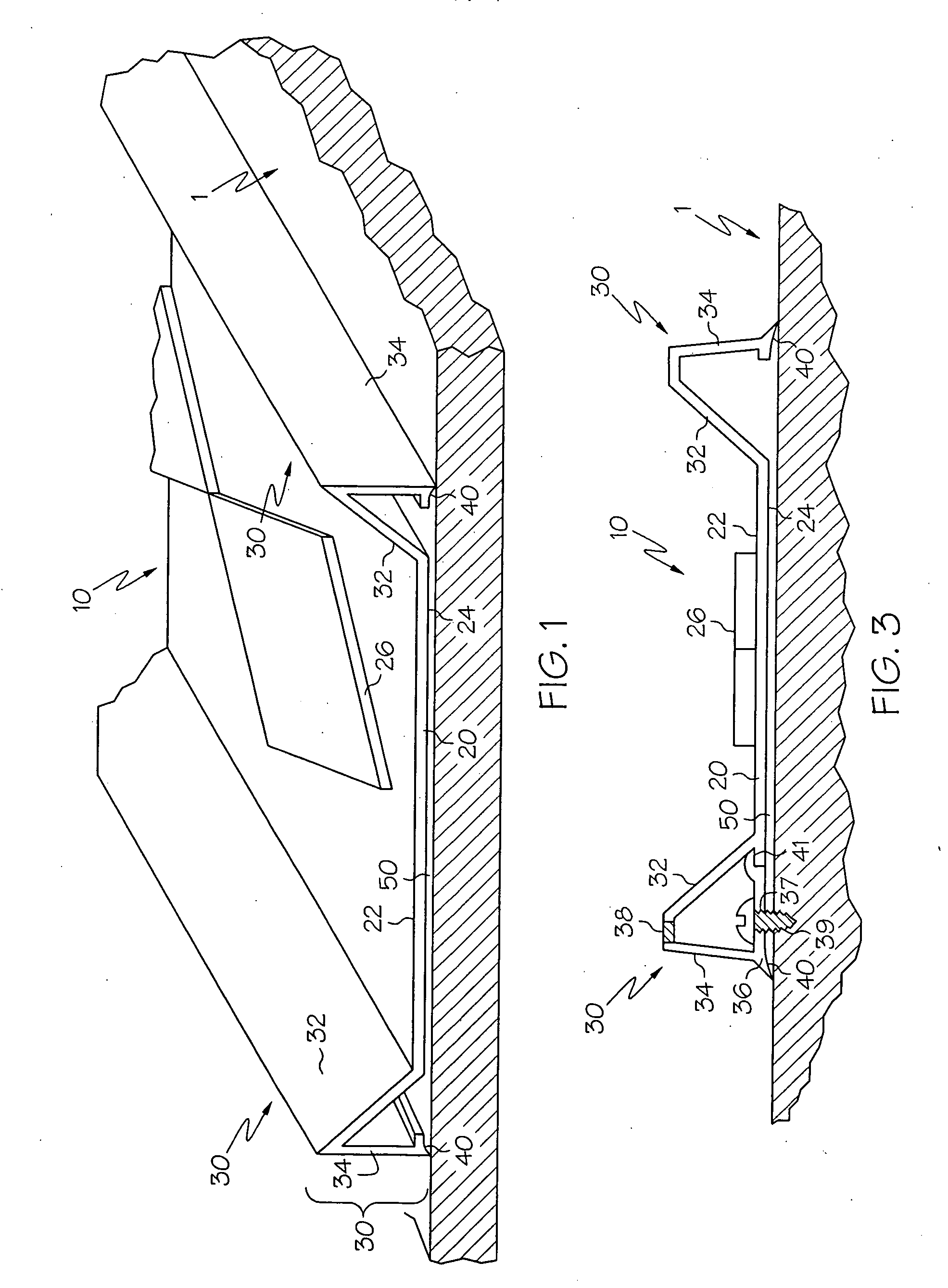 Elongate body for forming profiles in a castable material