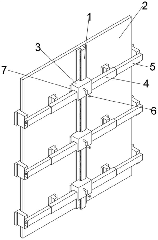 Quick-release supporting device for basic cup opening formwork