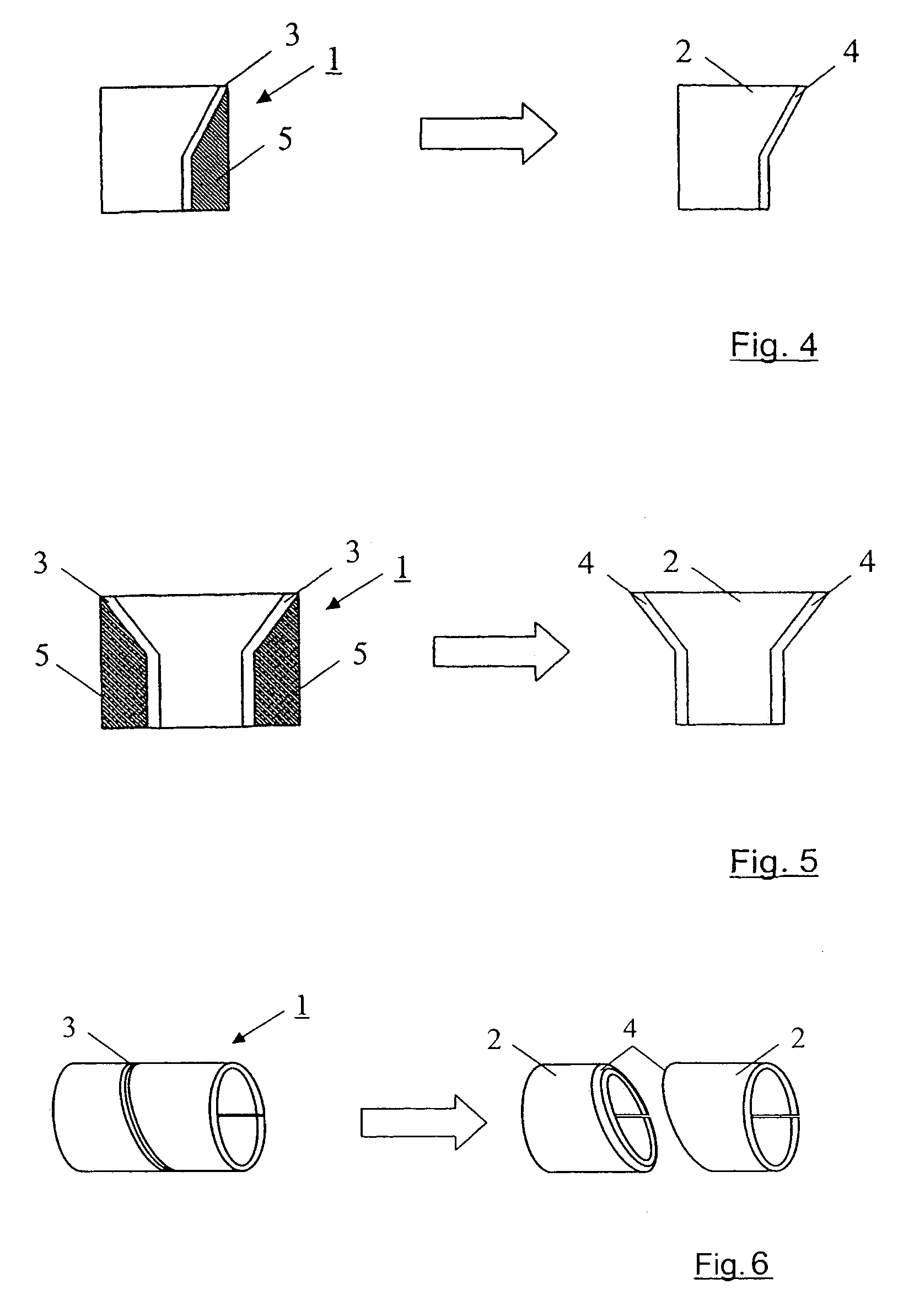 Method of producing a plain bearing bush or bearing shell of varying width